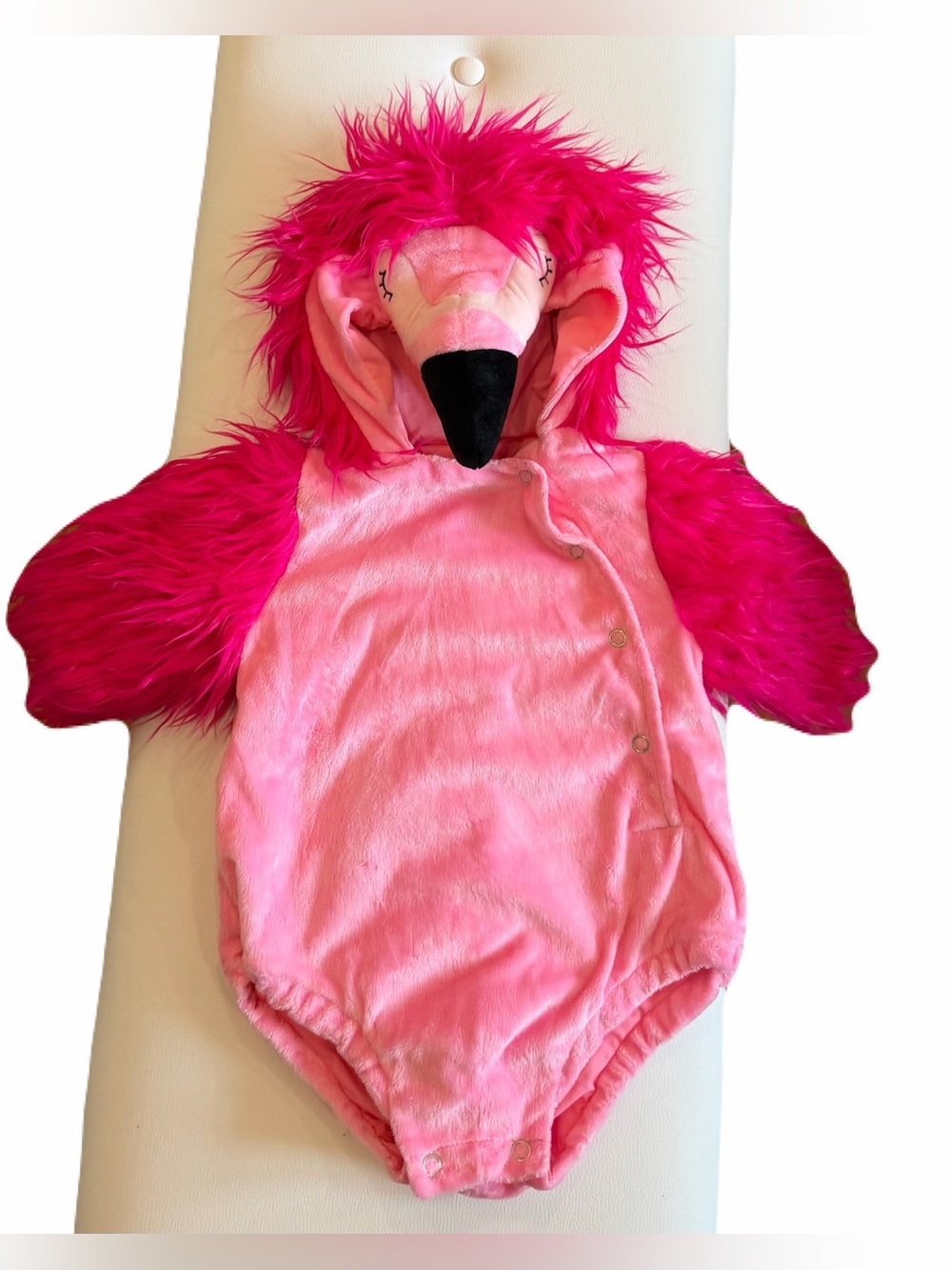Pottery Barn Kids Pink Flamingo Baby Costume Onesie 6-12M RARE Halloween